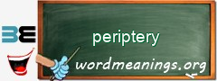 WordMeaning blackboard for periptery